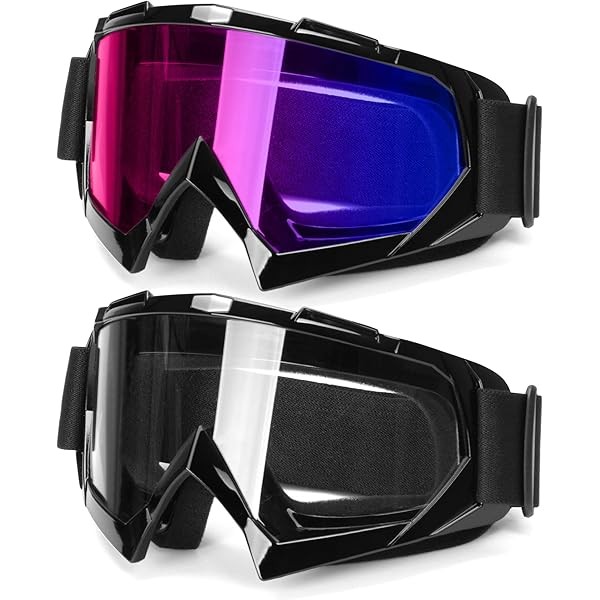 ATV Googles, Dirt Bike Goggles for Men Women, UV 400