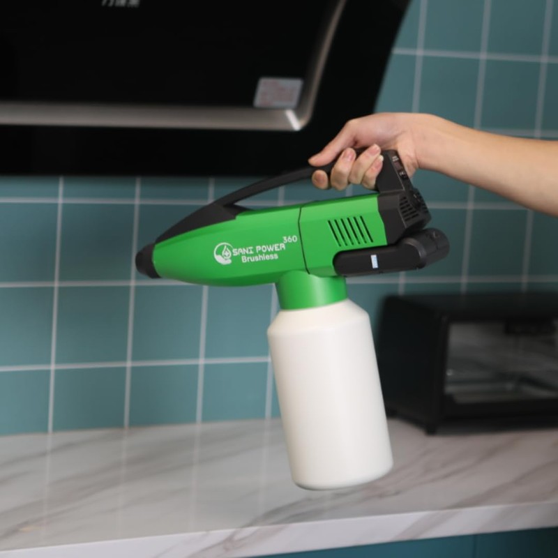SaniPower+ Green Battery Powered Sprayer