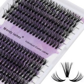 DIY Lash Clusters for Using at Home: Wendy, Ultra-light, Natural, Fluffy, Wispy, Waterproof, Anime, Manga, Cat Eye, D Curl, 12-16mm, 40D+50D, RR318
