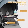 Snack Tray Compatible with Mockingbird,Nuna,Evenflo Stroller,Adjustable Stroller Snack Tray with