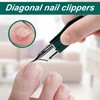 Slanted Nail Clippers | Thick Toenail Cutter | Portable Ingrown