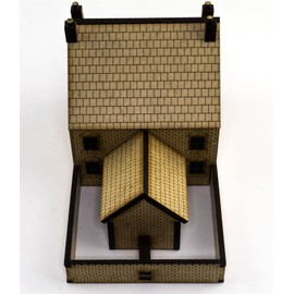OO Victorian House with Rear Outhouse -Laser Cut MDF- Railway Modelling