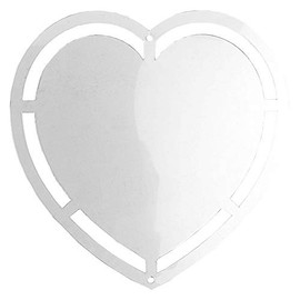 Ideen mit Herz Windmill Film Discs, Transparent Film, Mobile Film, Transparent, Punched Motifs with Hole for Hanging, 0.5 mm, Pack of 20 (Heart, 16 cm x 16 cm)