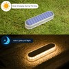 WILLED Solar Step Lights for Outside,4 Pack Warm White Solar