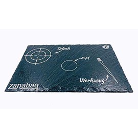 Zanabaq Board – Shisha Head Board – Spanish Slate Plate – 30 cm x 20 cm x 1 cm – Markings Design