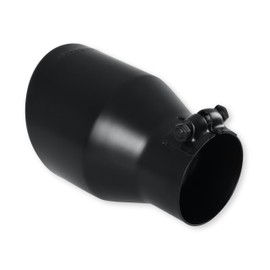 Flowmaster 15407B Exhaust Tip 4.5 Inch Angle Cut Black Ceramic Coated 304 Stainless Steel Fits Fits 3 Inch Tubing 7 Inch Long - Clamp On - Sold Individually
