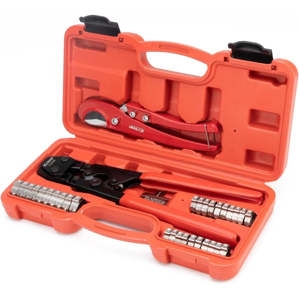 Unbranded PEX Clamp Tool Kit 3 8-1 w Rings &