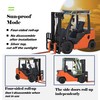 ScarabWrap Forklift Cover, All-Weather Use, Universal Type,0.5mm EVA Transparent Material,600D