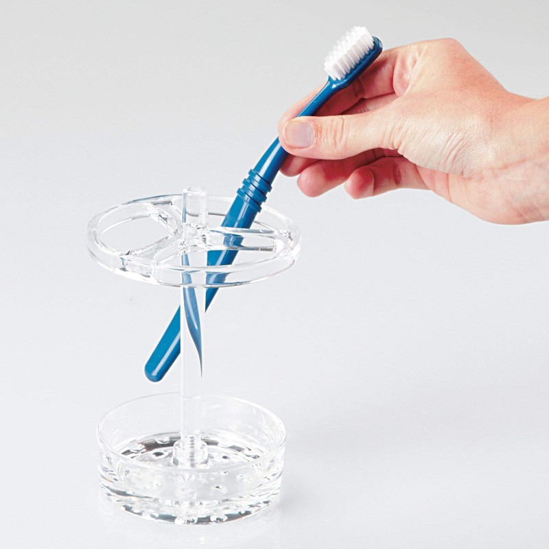 iDesign Holder for Normal to Large Toothbrushes, Spin Brushes, and