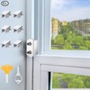 Window Locks, 6 Sets Window Locks Security with Key, Adjustable