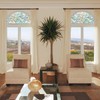 PROTINT WINDOWS Precut Orchid Decorative Arched Window Film, Self Static