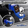 AUTMATCH Trailer Hitch Ball Mount with 2 Inch Hitch Ball