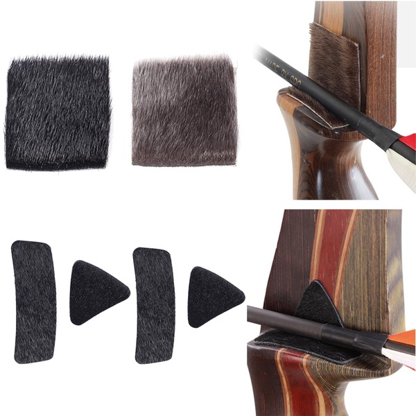 SPG Archery Hair Arrow Rest - 4 Packs All-Natural Fur