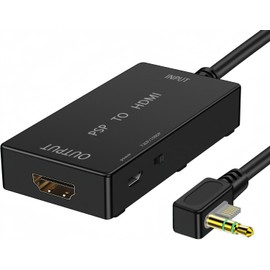 MEEKI HDMI Converter for PSP, Compatible with 2000/3000 Models, Chip Upgrade Version, HDTV to HDMI Conversion Adapter, Supports Resolution 720p/1080p - Black