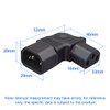JORINDO IEC320 C14 to C13 AC Adapter，Right Angle Bend PDU