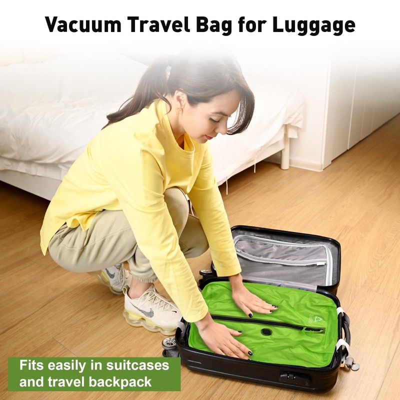 Zurligi Vacuum Bags for Travel with Pump, Vacuum Compression Bag