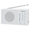 Ohm Electric AudioComm RAD-H234N-W 03-7053 Radio Small AM/FM Handy Radio,