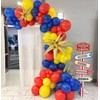 Red Blue Yellow Balloons, 12 Inch Light Blue Red Lightning