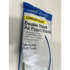 Face values Core Values Comfort Plus Double Thick Air Foam Indoles, Unisex, Trim To Fit. New