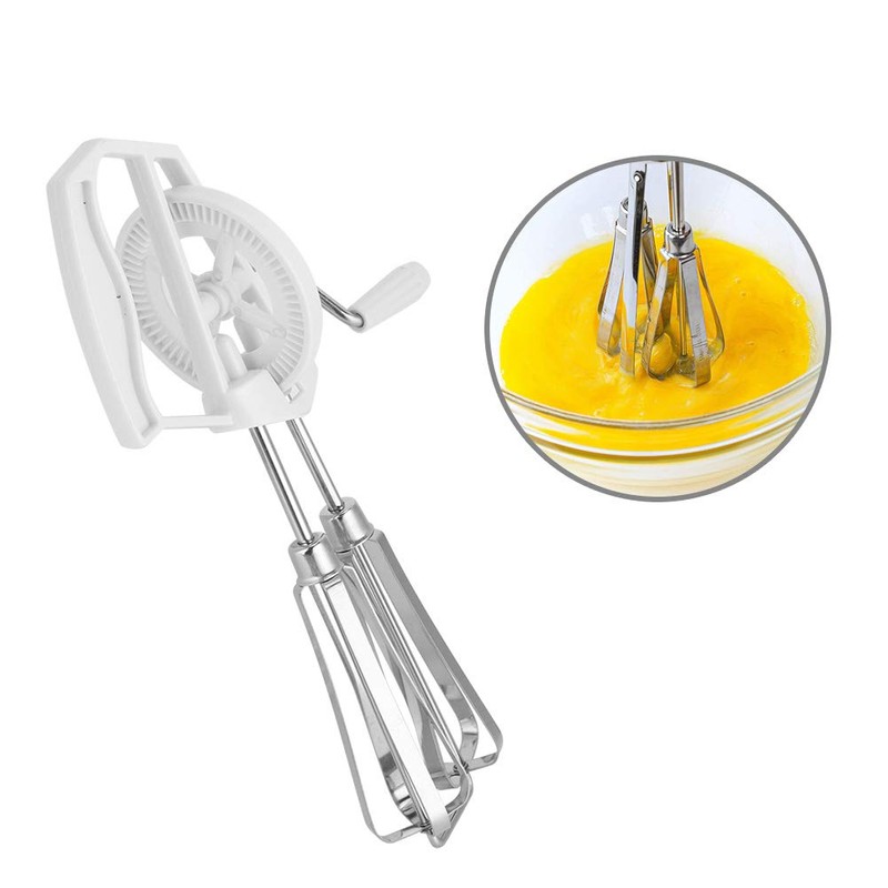 Manual Egg Mixer, Stainless Steel Hand Mixer, Whisk, Non-Slip Handle,