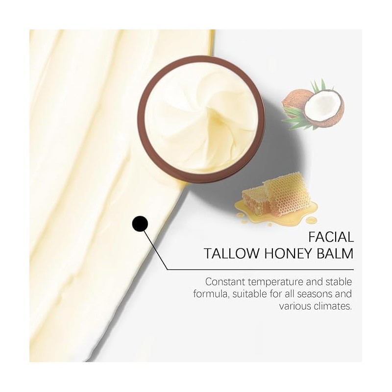 EASYNICE Whipped Beef Tallow and Honey Balm, Beef Tallow Honey