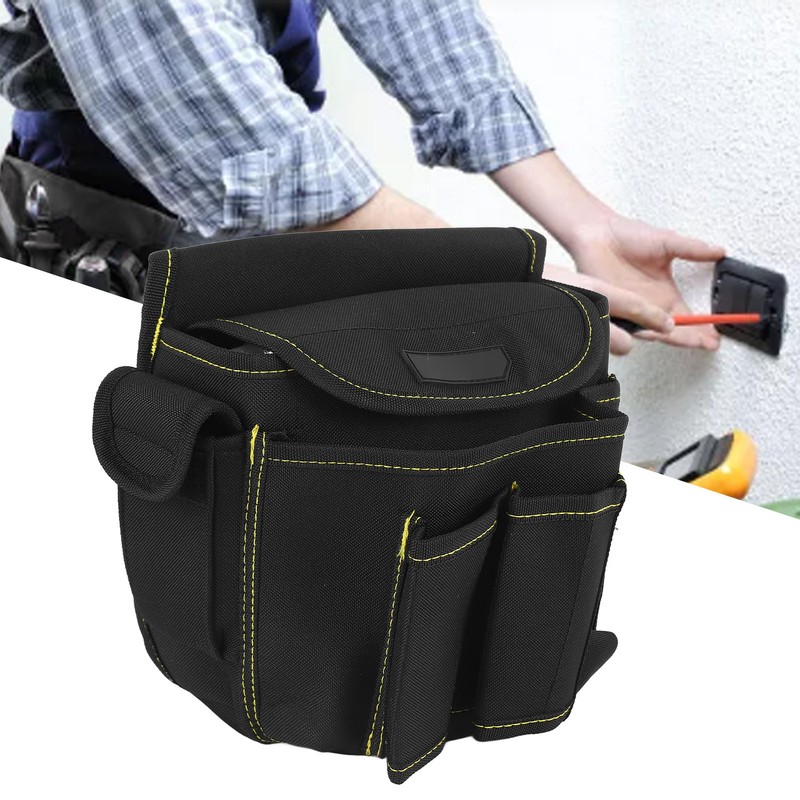 Tool Waist Bag Thickened Hard Wearing Multi Pockets Polyester EVA