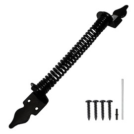 GATEMATE® 5262503 Gate Return Springs | 10" (250mm) Black Finish | Self-Closing Spring for Gates and Doors | Durable, Rust-Resistant Design | Includes Fittings for Easy Installation