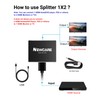 NEWCARE HDMI Splitter 1 in 2 Out, 4K@30Hz HDMI Splitter