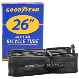 Goodyear Bicycle Tube, 26 X 1 3/8 - 26-inch Bike Tube with Butyl Rubber - Dependable Mountain Bike Tubes for Premium Cycling - ‎‎26 x 1 3/8