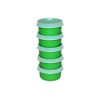 Tupperware Set of 5 Smidgets 1 Ounce Mini Containers Green