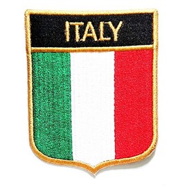PP Patch Italy Flag National Emblem Iron On Sew on Uniform Jeans Clothes Hat Bag Dress Hat Cap Polo Backpack Ideal for Gift