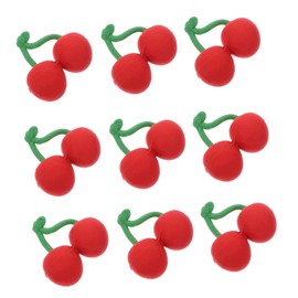 Operitacx 30 Stück Kirsch-radiergummi Erdbeer Radiergummi Radiergummis Mit Fruchtmuster Smile Mini Bulk Eraser Simulationsfrucht Große Preise Für Radiergummis Für Kirschdekor Rot