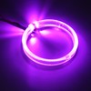 Car LED Angel Eyes Light Guide 95mm/3.7in Purple Lighting 9‑36V
