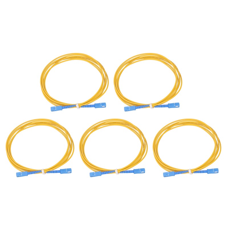 5PCS Optical Fiber Extension Cable Single Mode LSZH Sheath Fiber