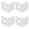 10Pcs Right Angle Corner Bracket 90° Aluminum L Shaped Fixed