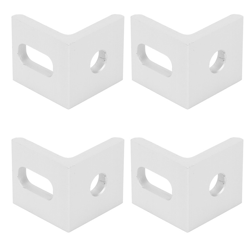 10Pcs Right Angle Corner Bracket 90° Aluminum L Shaped Fixed