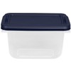 Hefty Home Logic 6.5 Qt. Latch Lid Storage Tote, Clear/White,