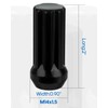 ECCPP Set of 24 Black Spline Chrome Wheel Lug Nuts