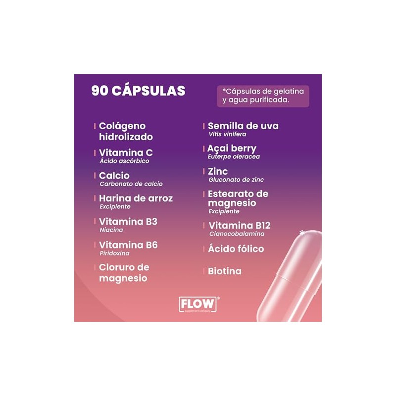 Vitaminas para Mujer - 90 Cápsulas de 500 mg -