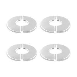 Stainless Steel Wall Split Flange, SAFYY Self Adhesive Split Pipe Flange, Round Escutcheon Plate Floor and Ceiling Plate Cover Split Flange, Suitable for Various Pipes