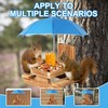 Gnodary Squirrel Feeder with Umbrella, Squirrel Feeders for Outside, Squirrel