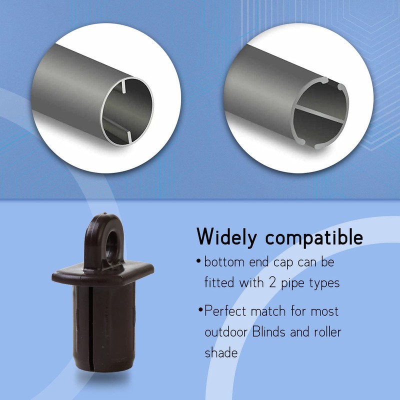 Universal Replacement Installation Accessories for Indoor/Outdoor Sunshade and Roller Blinds