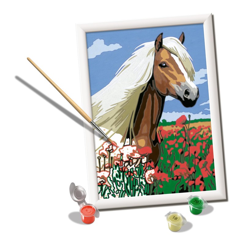 Ravensburger CreArt D Classic: Haflinger Horse Painting Set by Numbers
