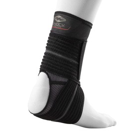 Shock Doctor Ankle Sleeve with Compression Wrap Support (Black, X-Large)