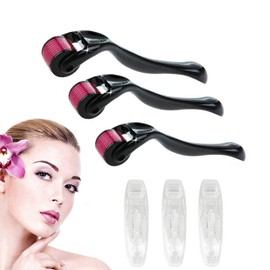 Derma Roller, xyemao New 540 Titanium Micro Needles ?¡ìC 3 Pack (0.5mm/1.0mm/1.5mm), Approved Home Skin Care Facial Care Needle Roller and Beauty Massage Tools