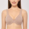 DELIMIRA Women's Minimizer Seamless Full Coverage Underwire Non Padded Bra