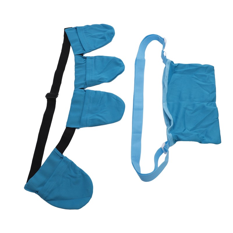 Blue Breast Surgery Drainage Bag Breathable Mastectomy Drain Holder with