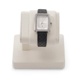 Papten Velvet Watch Stand - Luxury Single Watch Holder with Soft Velour, Elegant Table Shelf for Women & Men Watches (Beige)