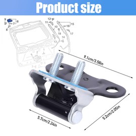 1 Pcs Tailgate Hinge Trunk Back Door Replacement Compatible with Toyota RAV4 2019-2023 Replace 68810-0R032, Surface Mount Replace 688100R032 Off-Road Vehicle Rear Door Liftgate Hinge