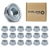 M8 Serrated Flange Hex Nuts - 8mm Steel (Pack of